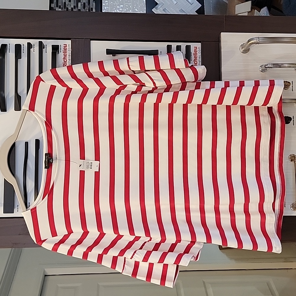 Talbots Women's Size XL Red and white stripe nwt